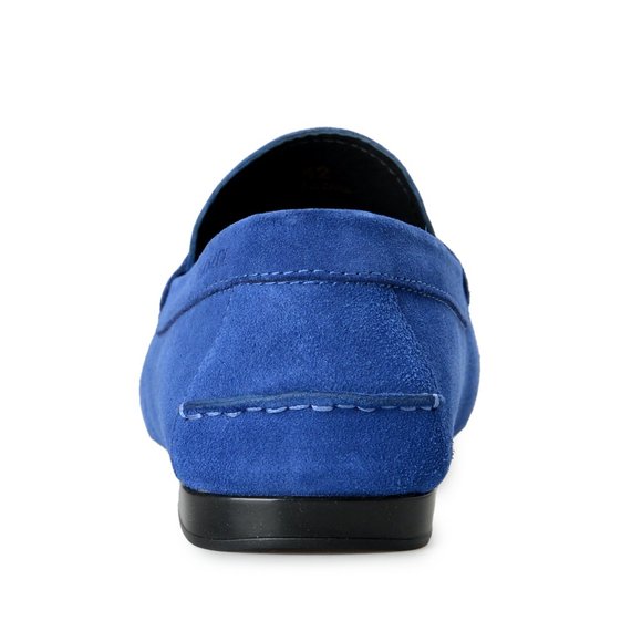 Versace Men\'s 100% Suede Leather Blue Driver Moccasin Slip On Loafers Shoes main image 4